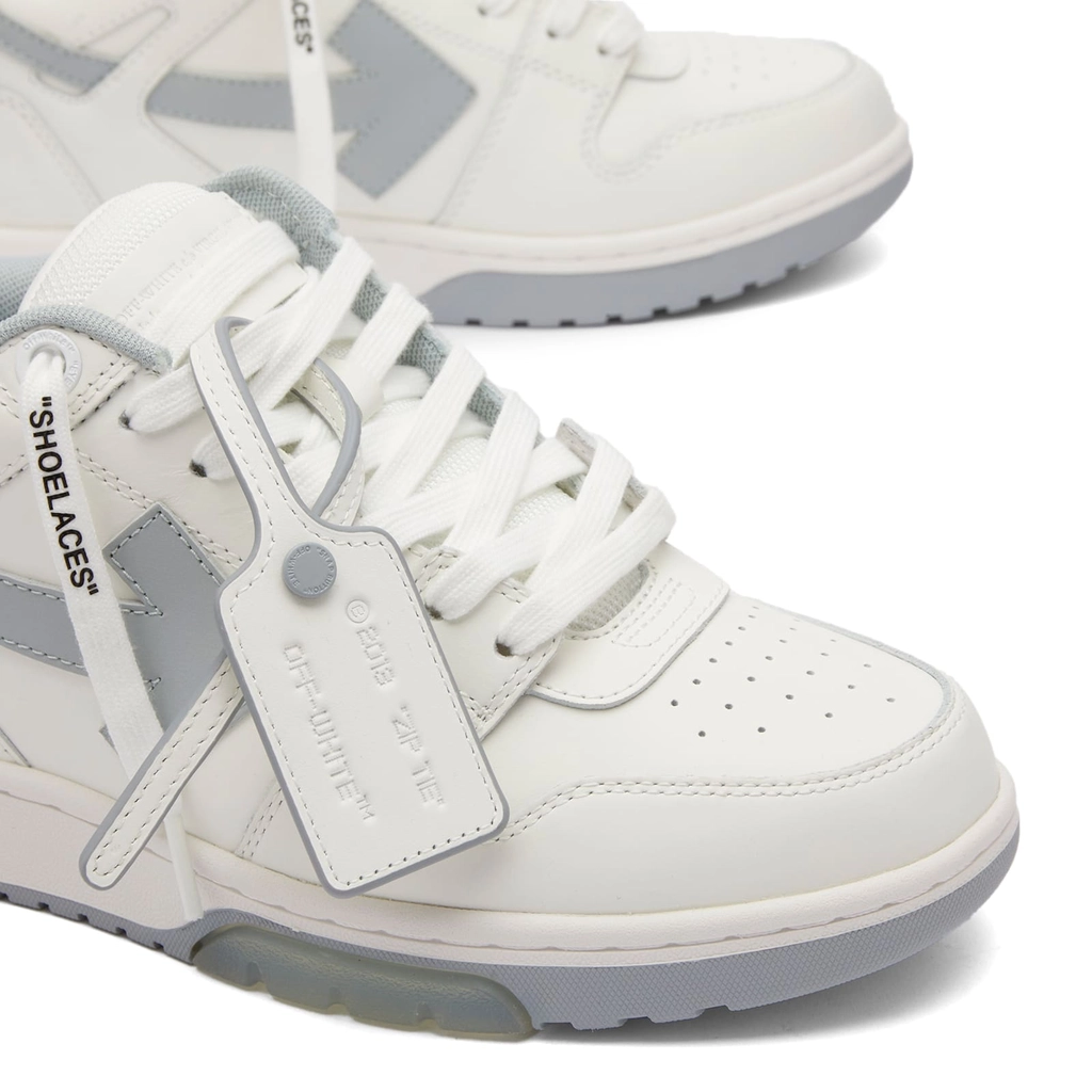 Off White Men's Out Of Office Leather Sneaker White/Grey